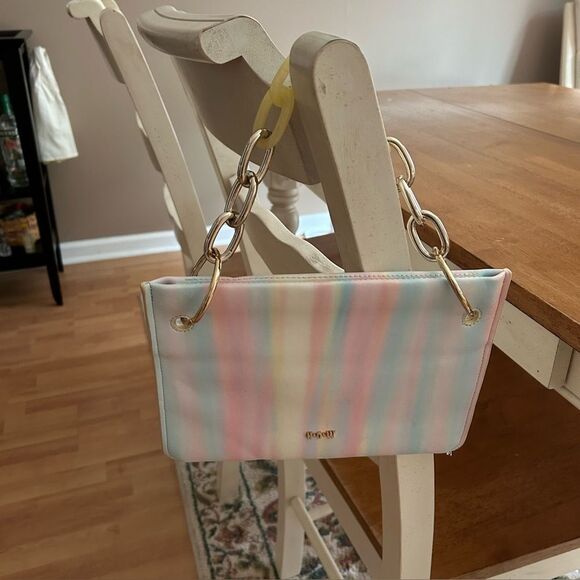 HOW House Of Want Rainbow Vegan Leather Bag Purse NWOT - Picture 2 of 5